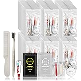 Toiletry Kits Homeless Personal Hygiene Kits for Homeless Care Package Supplies In Bulk, Disposable Travel Size Essential Women Men Toiletries Set for Hotel, Charity,Camping,Travel (40 Pack)