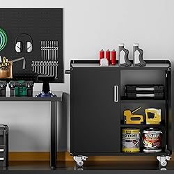 LCAOPC Metal Storage Cabinet with Wheels