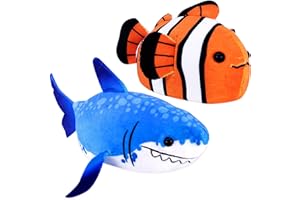 zhuzhu Aquarium Blue Shark and Clown Fish