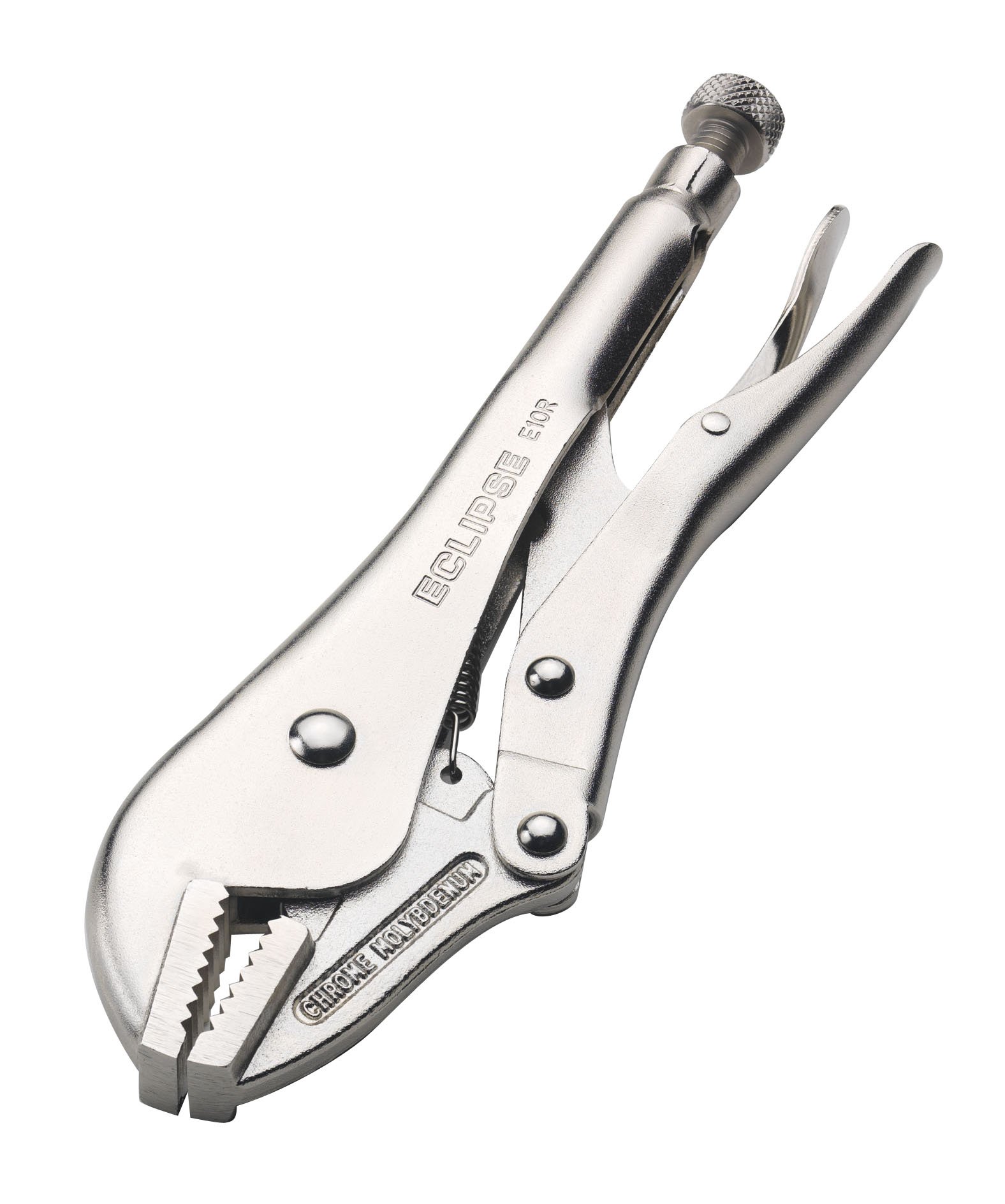 Eclipse Professional Tools E10R 10 inch Straight Jaw Locking Pliers, Silver