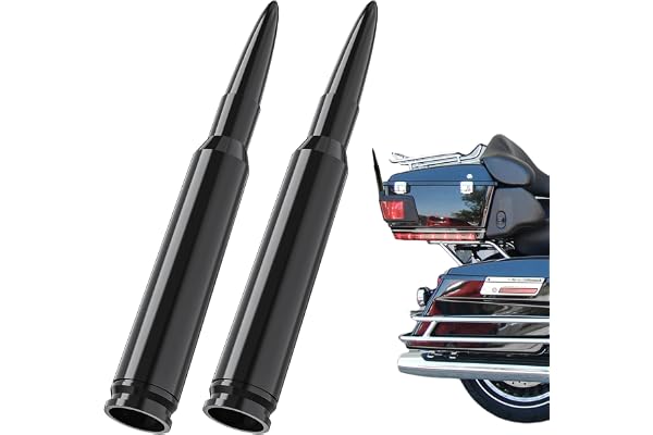 Tecreddy Short Motorcycle Antenna for Harley Davidson 1989-2025 Touring Street Glide/Road Glide/Electra Glide/Ultra Classic | Enhanced AM/FM Signal Reception 2-Pack