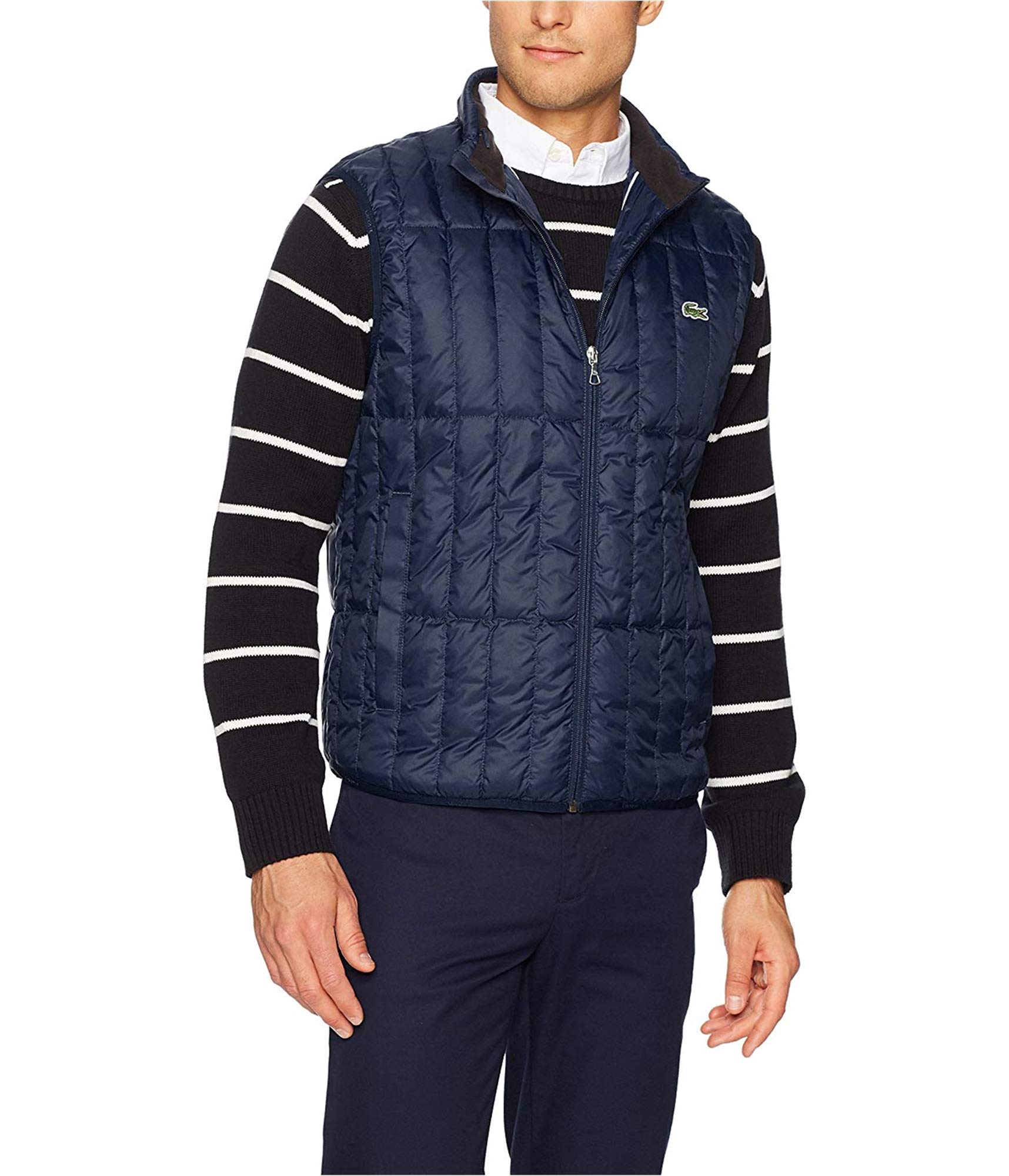 lacoste sleeveless jacket