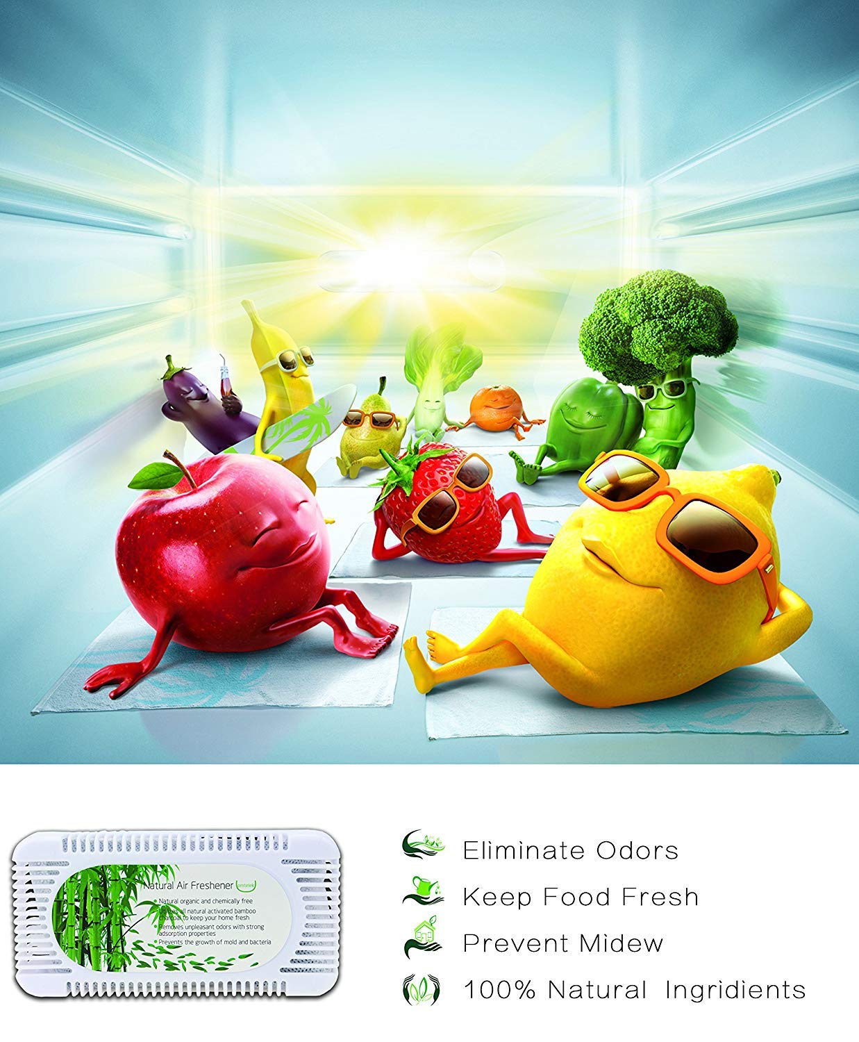 Desodorizante de carbón activado, filtro de aire para frigorífico ...