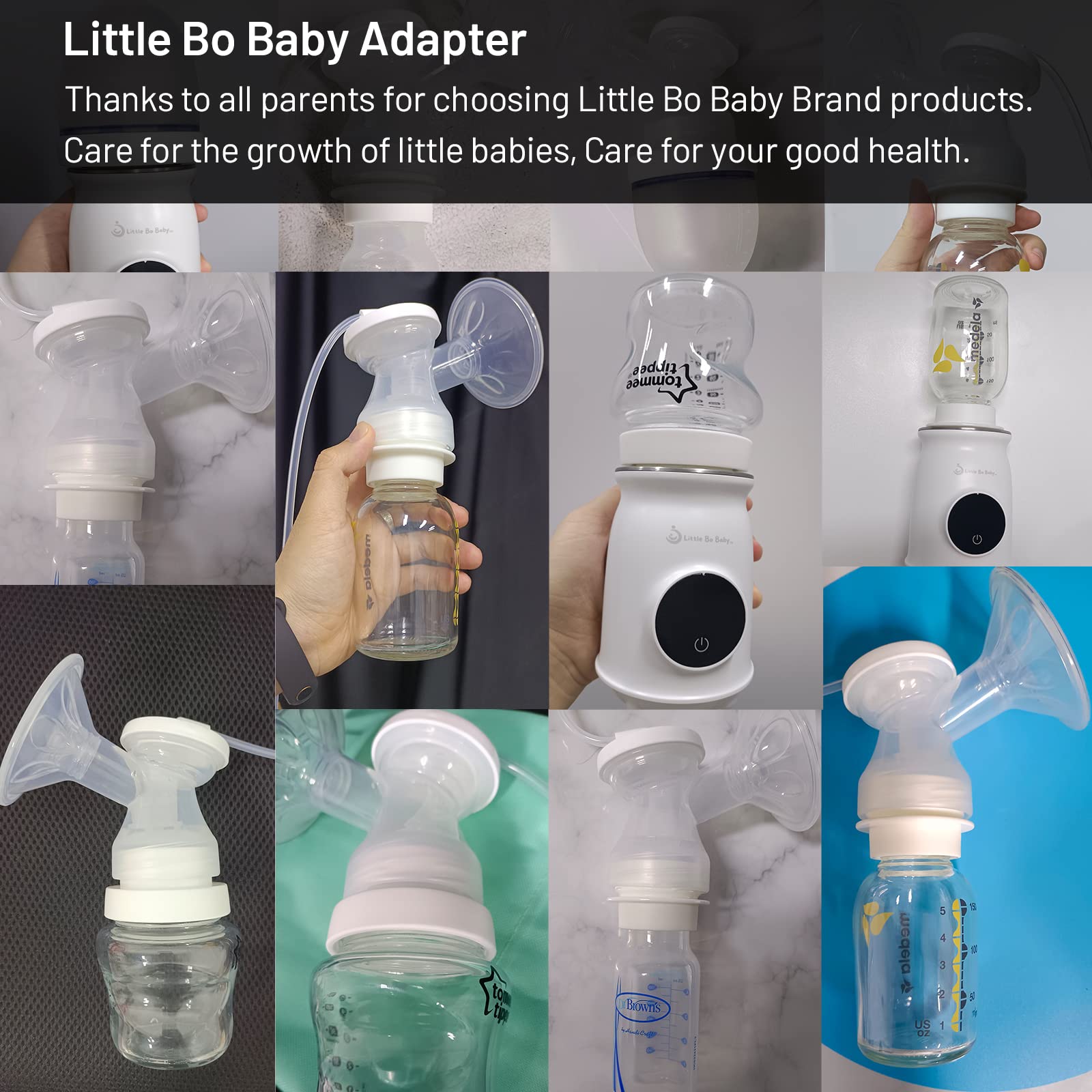 Little Bo Baby Bottle Adapter, Portable Bottle Warmer Adapter for Playtex Ventaire Baby Bottle Adapter -50MM