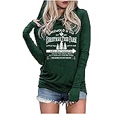 CHUNTIANRAN Hoodies Shirts for Women Early Fall Long Sleeve Tops Vintage Graphic Outfits Tops Fashion Pullover Tees 2025