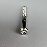 200 Stück Terrassenschrauben T-Drill Edelstahl - Perfekt Für Hartholz-Terrassen, 5x50mm