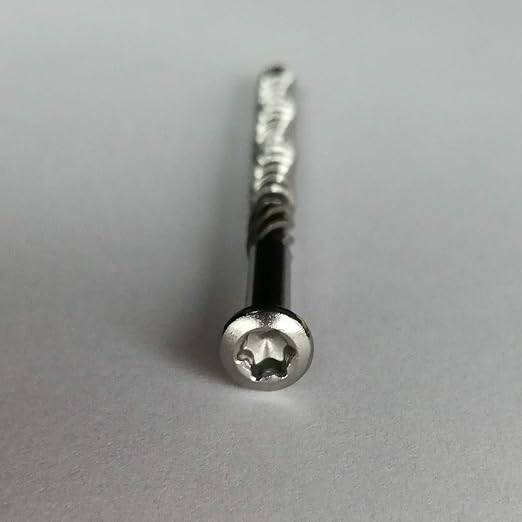 5 x 60 mm Edelstahl C1 Terrassenschrauben gehärtet Torx TX 25, Cutspitze 200 - 1000 Stück wählbar (200)