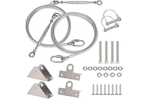 Cikroci New Toy Hauler Patio Kit,109'' Toy Hauler Patio Enclosure Door Conversion Cable Kit,RV/Trailer Garage Door Accessorie