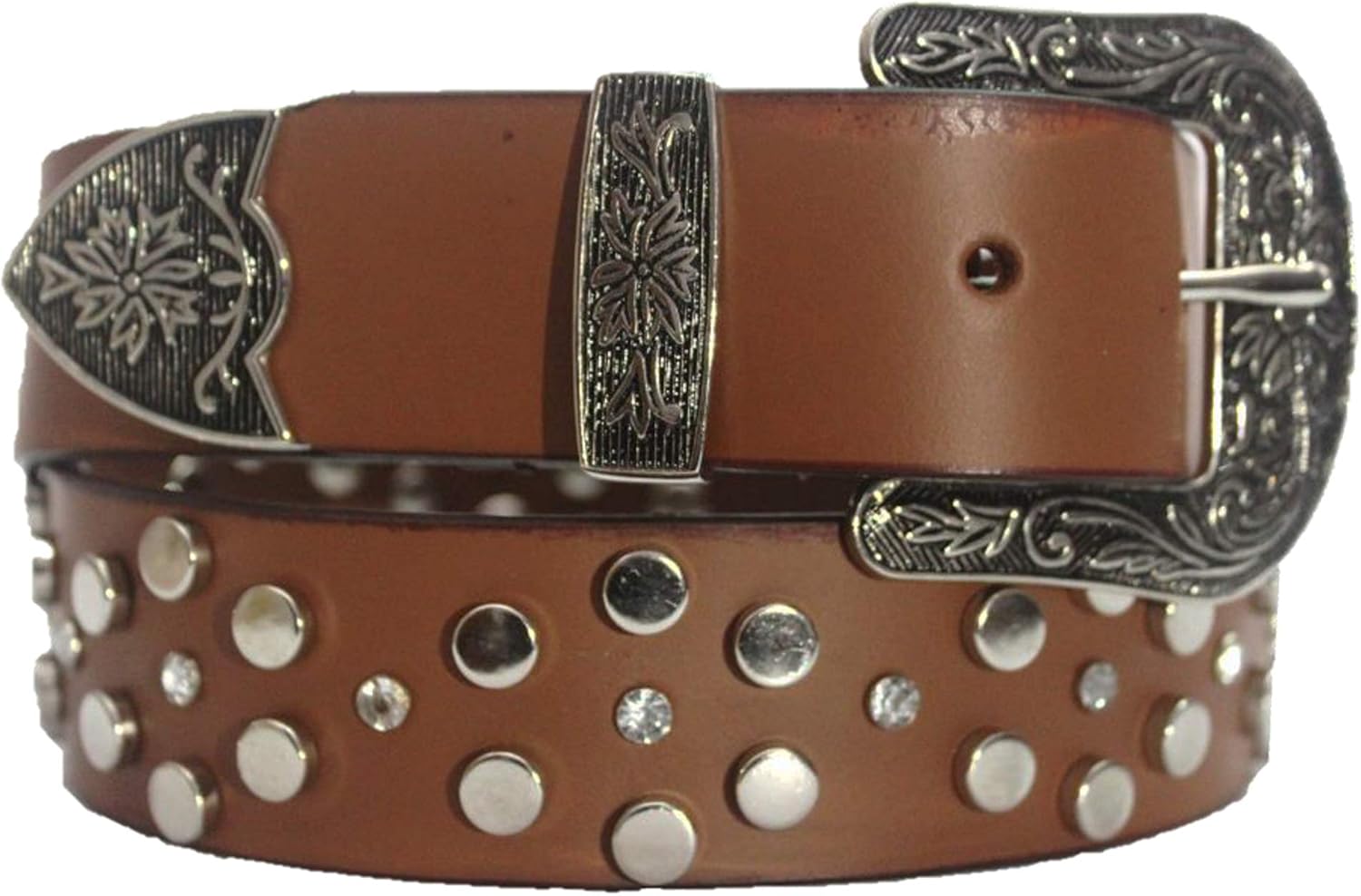 Buy Premium Cowboy Western Buckle Genuine Leather Belt Studded with