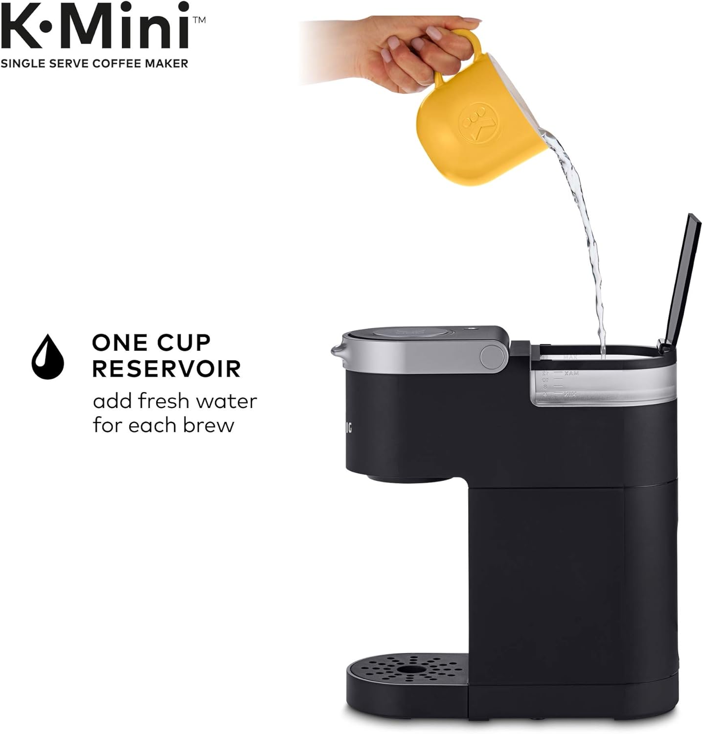Keurig K-Mini Coffee Maker, Single Serve K-Cup Pod Coffee Brewer, 6 to 12 oz. Brew Sizes, Black: Kitchen & Dining
