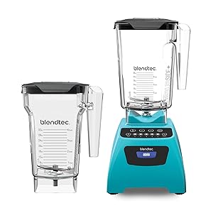 Blendtec WP-ICE-CR-MB Classic 575 Countertop Blender, 90 oz wildside and 75 oz fourside, Caribbean