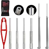 Premium 7-Piece Roll Pin Starter Punch and Bolt Catch Install Punch Set - 1/16, 5/64, 3/32, 1/8-inch