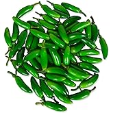 Bleiou 60pcs Simulation Artificial Lifelike Small Chili Fake Vegetable Green Pepper for Home Kitchen Decoration (Green)