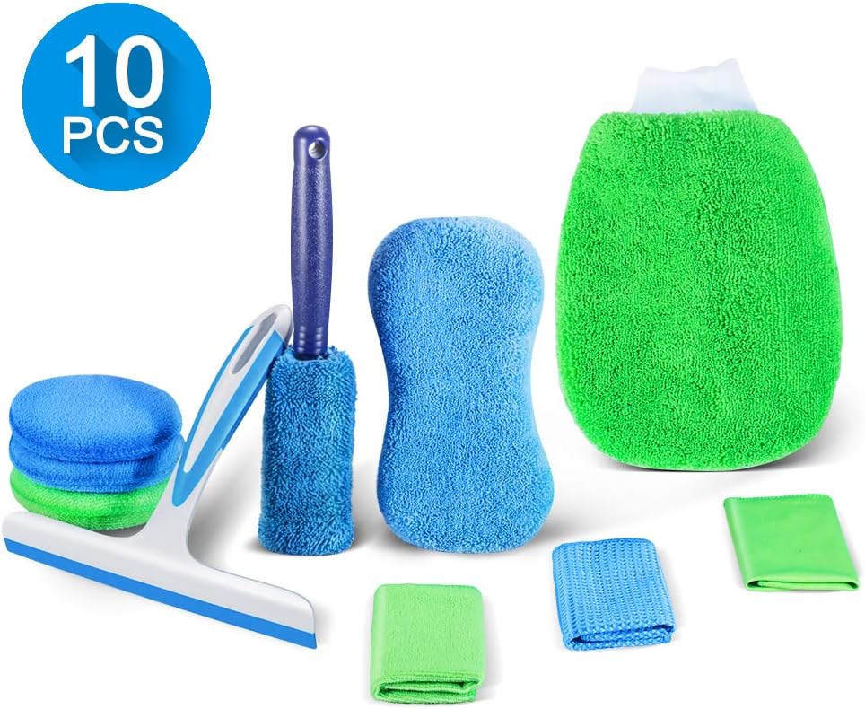 Car Cleaning Kit 10 Pcs Motorcycle Interior