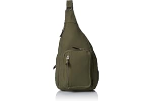 Vera Bradley Women's Cotton Sling Backpack, Climbing Ivy Green, One Size