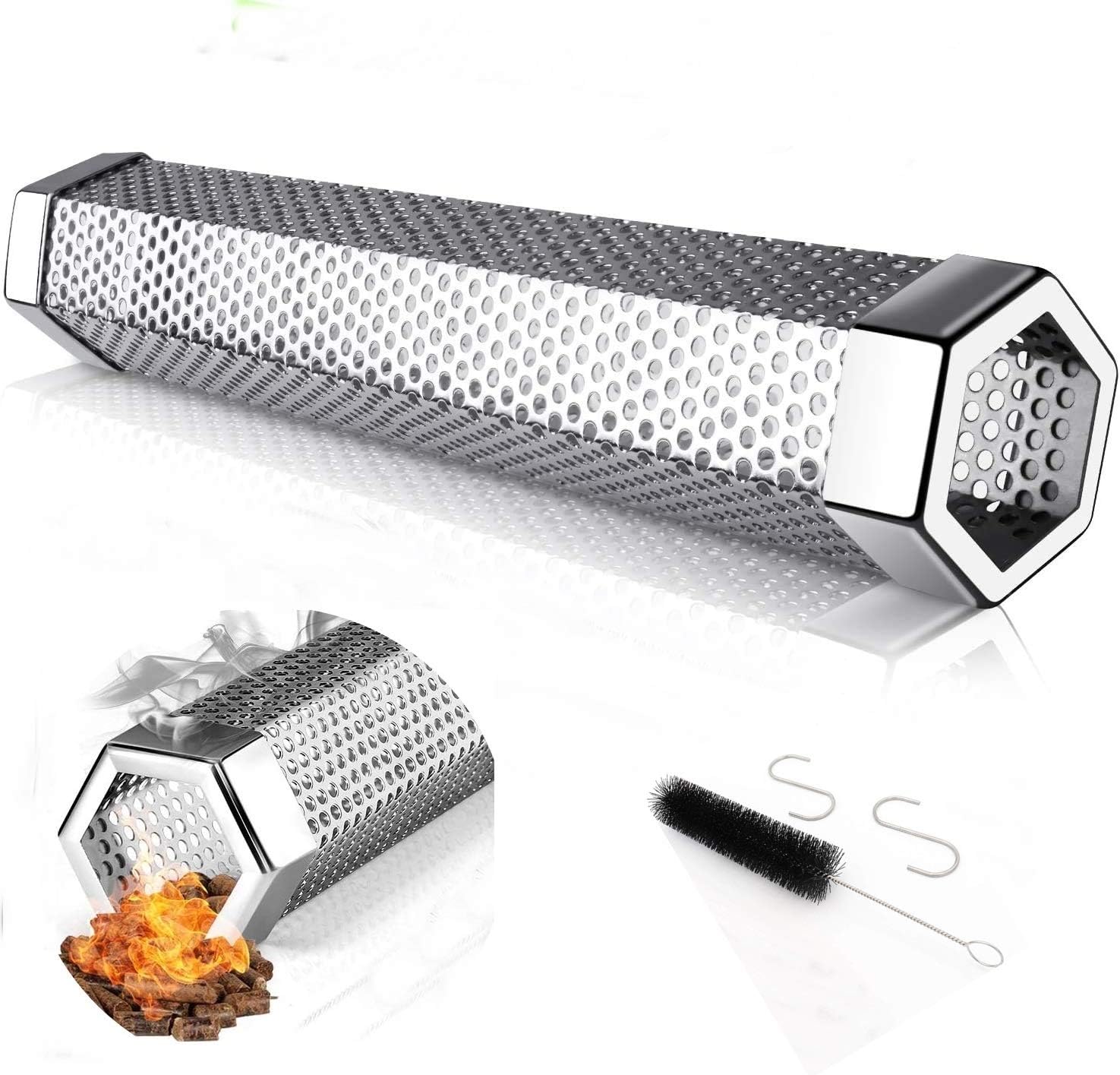 IBETTERN Smoker Tube Stainless Steel 12 inches Pellet