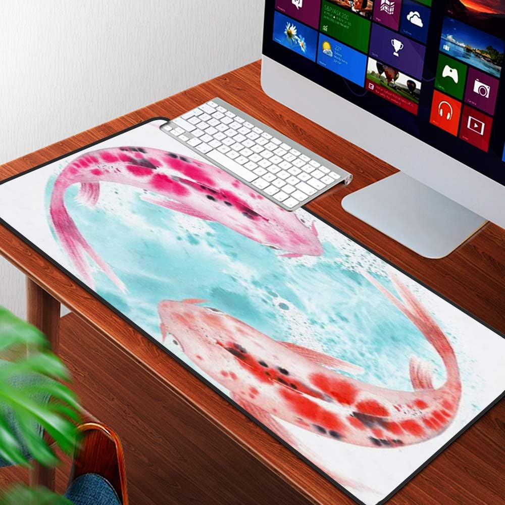 Luoquan Alfombrilla Raton Grande Gaming Mouse Pad,Colorido Acuarela Zen