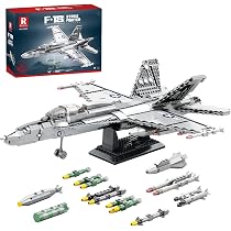 Reobrix 33022 F-18 Super Hornet Model Building Kit, Fighter Jet