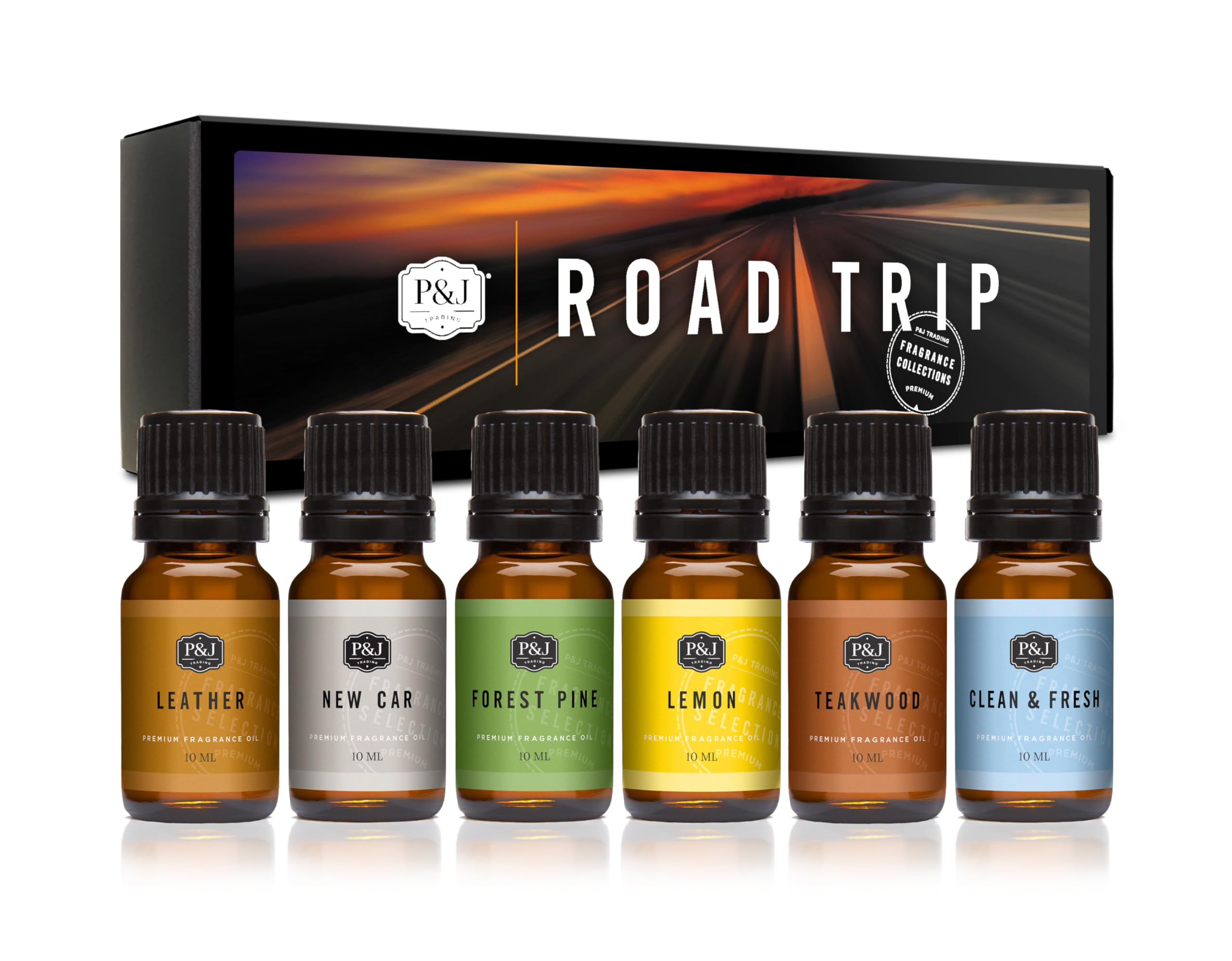 P&J Trading Road Trip Car Fragrance Oil Set – 6