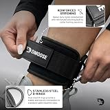 DMoose Fitness Ankle Straps for Cable Machines with D Ring One Size view 5