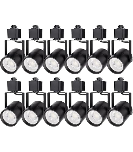 AOAXL 7.5W Dimmable H-Type Track Light Head – 4000K Neutral White, CRI90+, Adjustable 350°/180°, 16-Pack