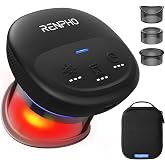 RENPHO Emberace Cup Cupping Massager with 850nm Infrared Heating, 1-Pack | Rechargeable Cupping Set, 3 Suction Levels, 3/5/8-Min Timer, 3 Heads, Storage Pouch, for Athlete, Office Tension Relief