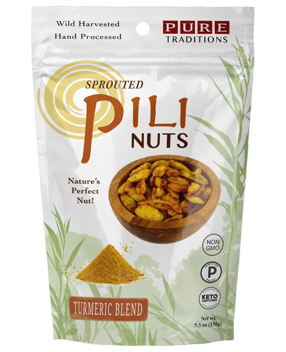 Sprouted Pili Nuts, Chili Garlic, 5.5 oz, Certified Paleo