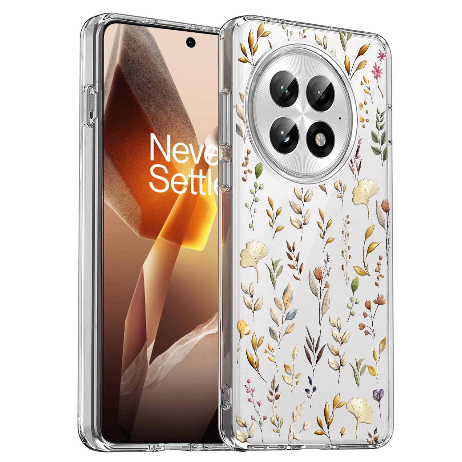 Unov Case Compatible with OnePlus 13R 5G Clear with