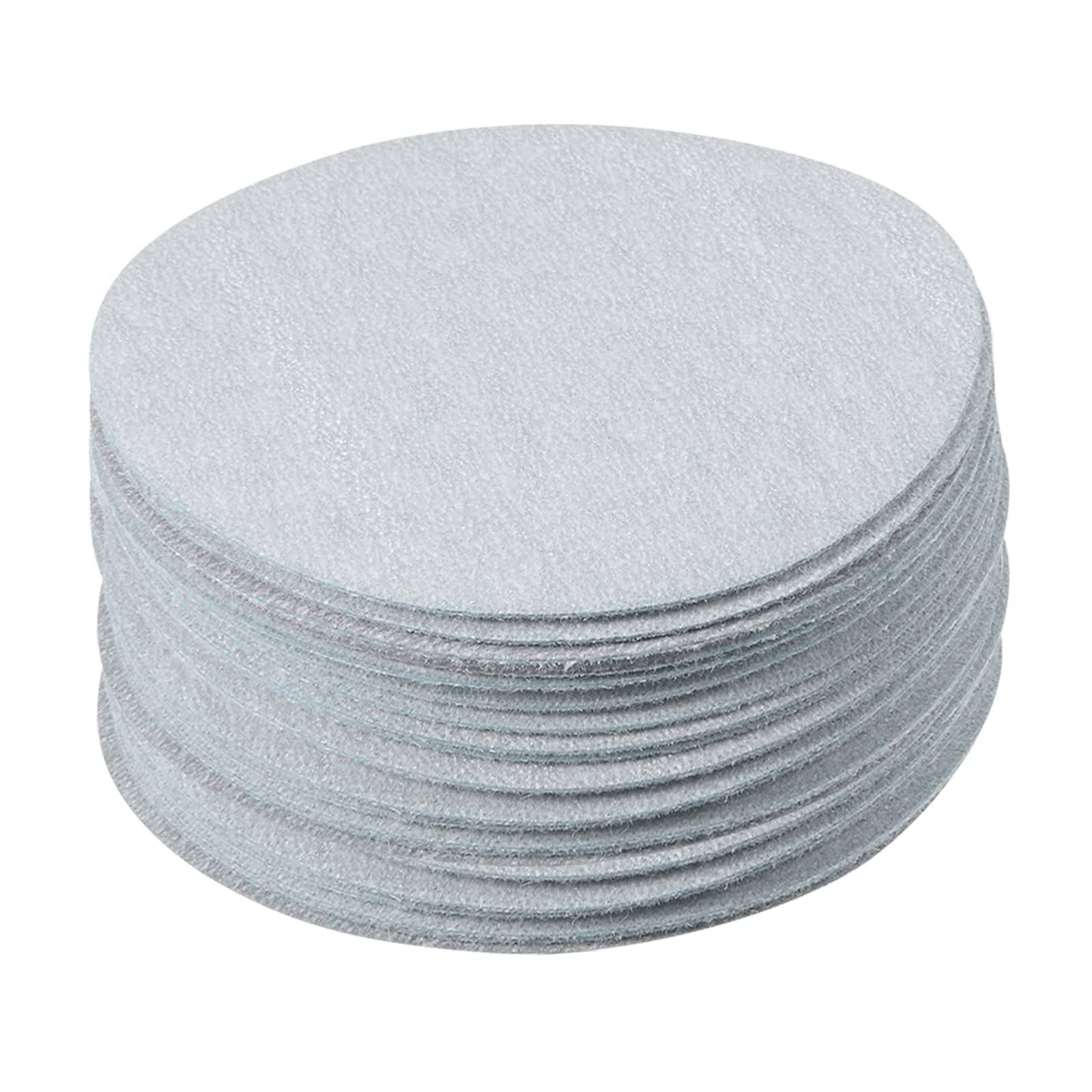 Kozelo 30 Pcs Sanding Discs Hook and Loop Backing - [3 Inch x 600 Grits] Aluminum Oxide White Sandpapers for Orbital Sander Round Sanding Papers