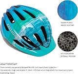 EXCLUSKY Kids Bicycle Helmet Ocean Blue 50-57cm Adjustable 5-13 yrs view 4
