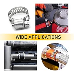 Jawmoy 54 PCS Car Stainless Steel Hose