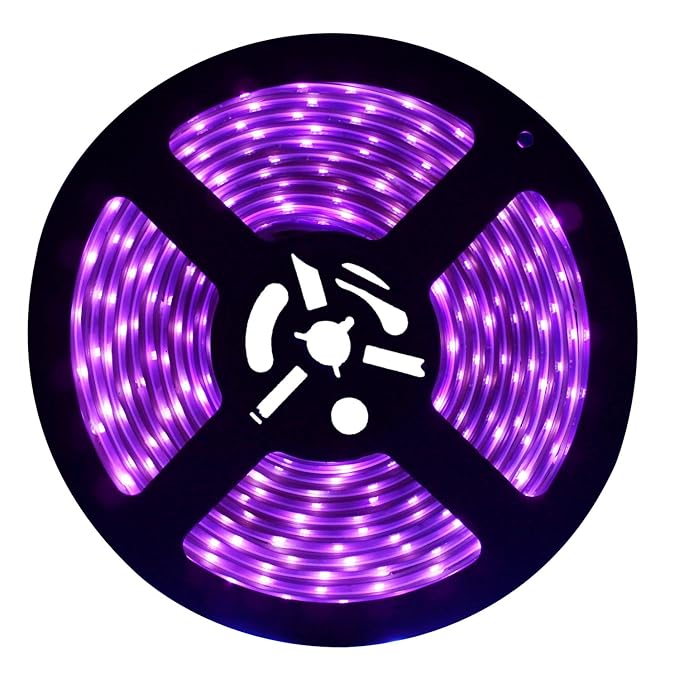 UV LED Black Light Strip, Exulight Flexible Ultraviolet 395405nm 2835