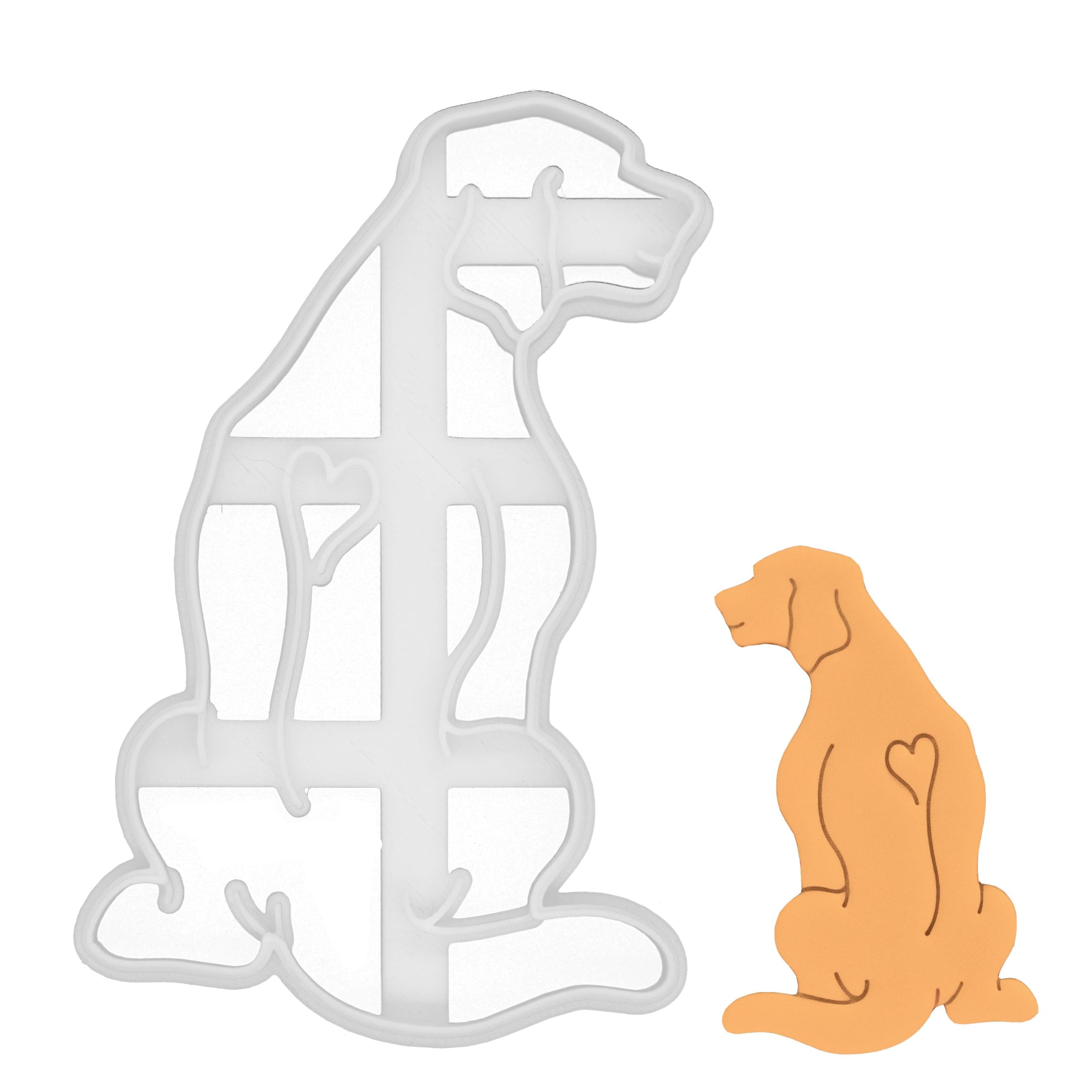 BAKERLOGY Rhodesian Ridgeback Body Cookie Cutter - Detailed Biscuit Cutter Design for Baking and Crafts, Ideal on Fondant, Dough, Clay