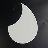 Small Self Stick thin Pickguard For 36" Acoustic Guitar ,various color (White)