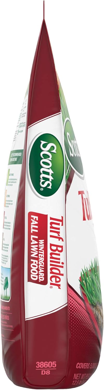 Scotts Turf Builder WinterGuard Fall Lawn Food, 12.5 lb. - Fall Lawn Fertilizer Builds Strong, Deep Grass Roots for a Better Lawn Next Spring - Covers 5, 000 sq. ft. : Scotts? Turf Builder? Winterguard? Fall Lawn Fertilizer : Garden & Outdoor