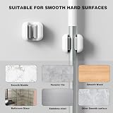 Colist Mop Broom Holder 3 Pcs Wall Mounted Self Adhesive Organizer view 6