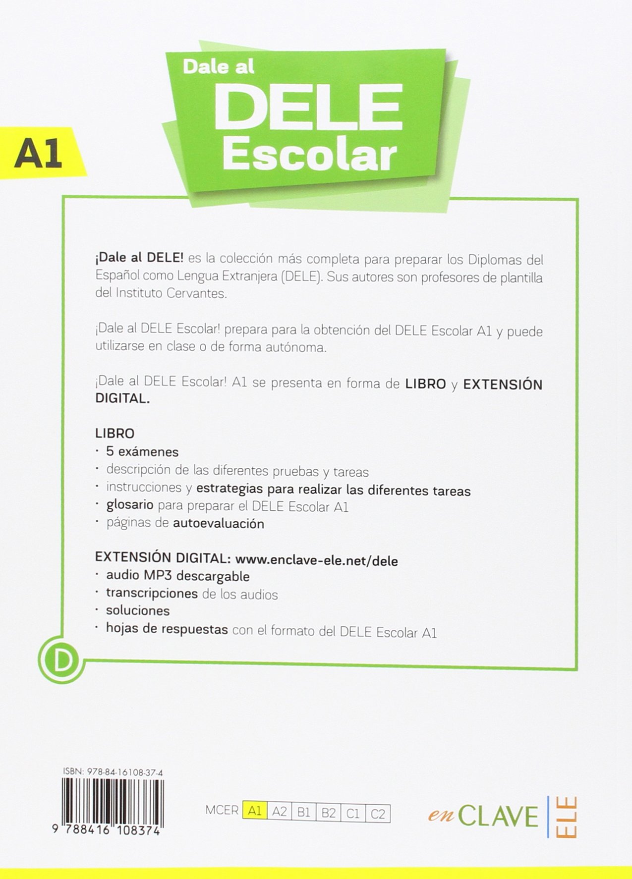 Dale Al Dele Escolar A1 5 Examenes Soluciones