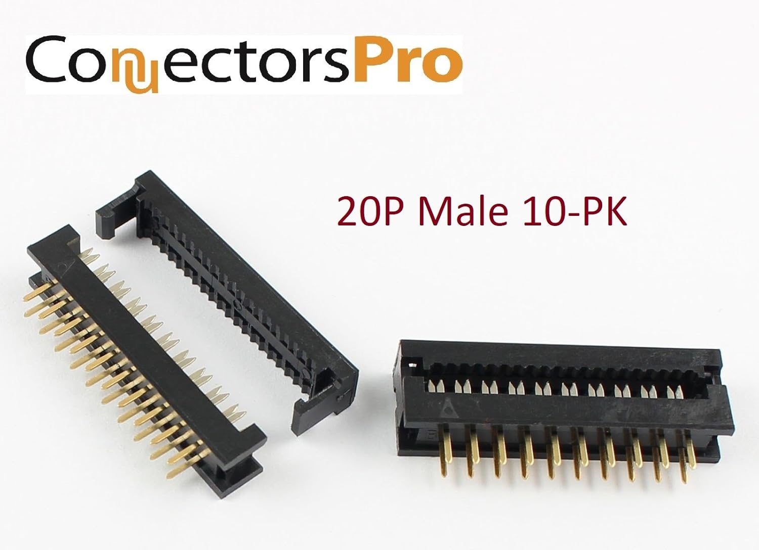 Connectors Pro 10Pack IDC 2X10 20 Pins 2.54mm Pitch Male Transition