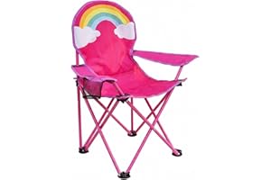 Kids Beach Chair, Portable Kids Folding Chair 600D Oxford Fabric with Cup Holder & Comfortable Backrest for Outdoor, Camping,