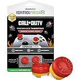KontrolFreek Call of Duty Deadshot Edition Performance Thumbsticks for Xbox Series X (XBX) and Xbox One (XB1) | 1 High-Rise, 1 Mid-Rise | Red/Yellow