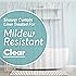 BigFoot Clear Shower Curtain - 72x72 Odorless Plastic with Magnets, Washable Long Bathroom Curtain - Premium PEVA Waterproof