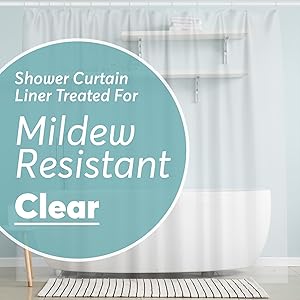 BigFoot Clear PEVA Shower Curtain