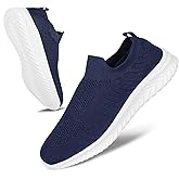 JIAFO Mens Shoes Walking Shoes for Men Mens Slip On Shoes Sneakers for Men, Casual Athletic Running, Lightweight Breathable Mesh Knit