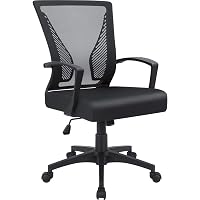 Furmax Office Mid Back Swivel Lumbar Support Desk Chair only