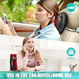 iKristin Back Neck Massager Pillow with Heat Shiatsu Kneading 3 Speeds view 6