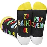 InnoBeta Rock Climbing Gifts for Men and Women, One Size Crew Socks