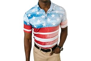 YATTA GOLF - Mens Golf Shirt Moisture Wicking Quick-Dry Short Sleeve - Standout Performance Casual Polo Shirts for Men