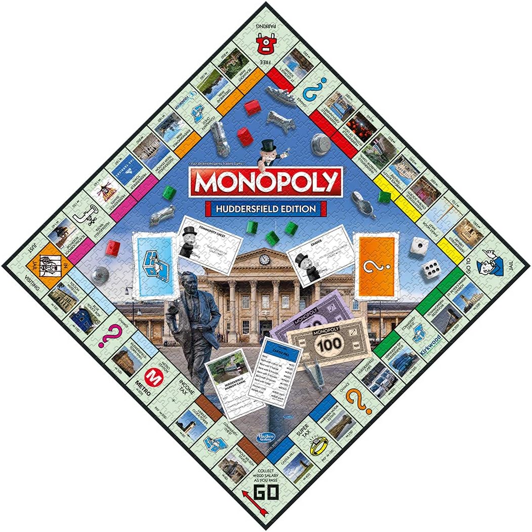 Winning Moves Huddersfield Monopoly 1000 Piece Jigsaw Puzzle Game, inspired by the Huddersfield Monoply board game - Image 3