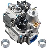 700-506 Millivolt Gas Valve,200,000 BTU,4.0" WC Natural Gas | 2 Lead Thermopile w/ Standing Pilot, Inlet/Outlet: Includes 1/2" and 3/4" FPT for Fryers, Boilers, Furnaces