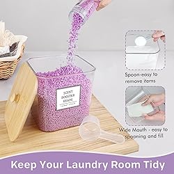 2+1 Pack Laundry Pods Container,Clear Laundry